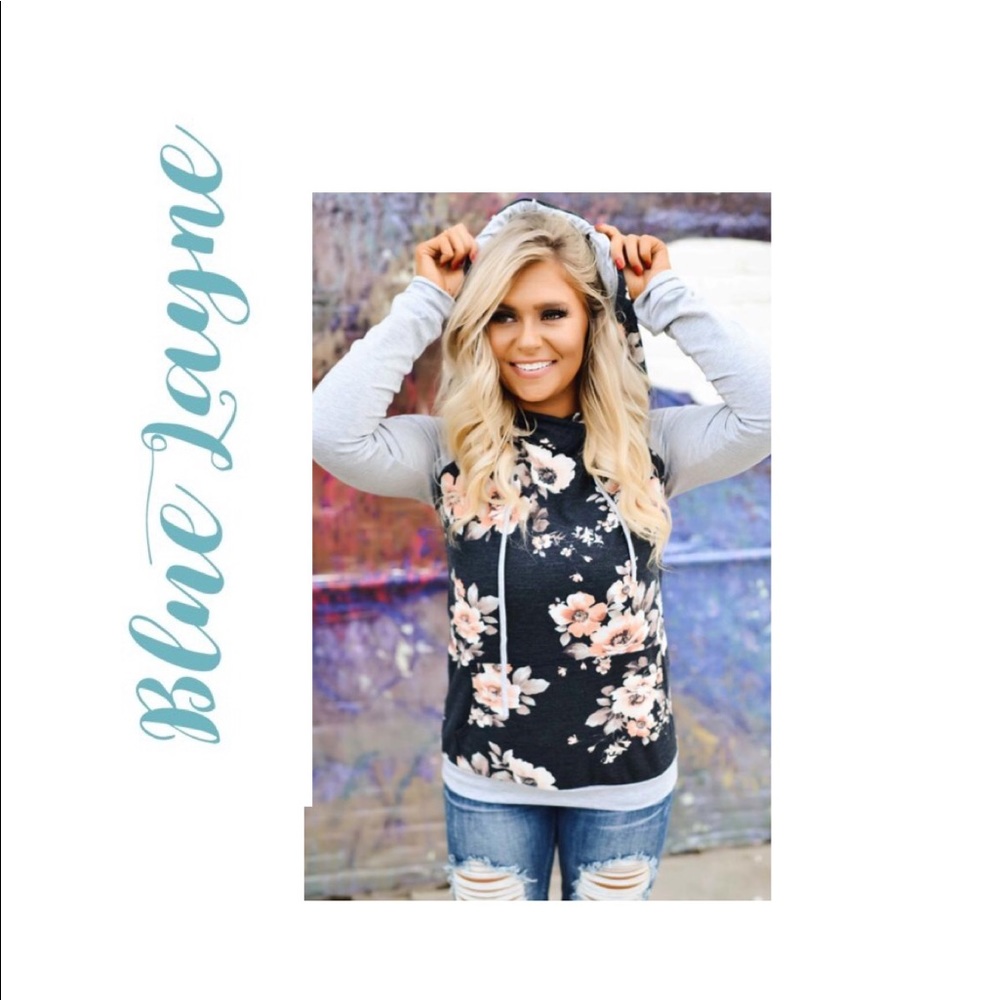 Boutique Floral Fun Hoodie